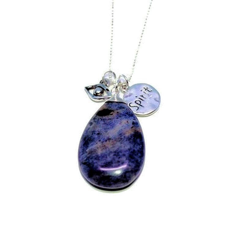 (image for) Sodalite Gemstone Pendant Necklace