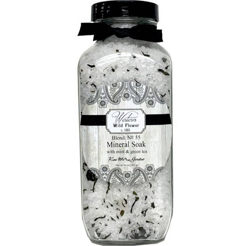 (image for) Mineral Bath Salts Western Wildflower Mint & Green Tea