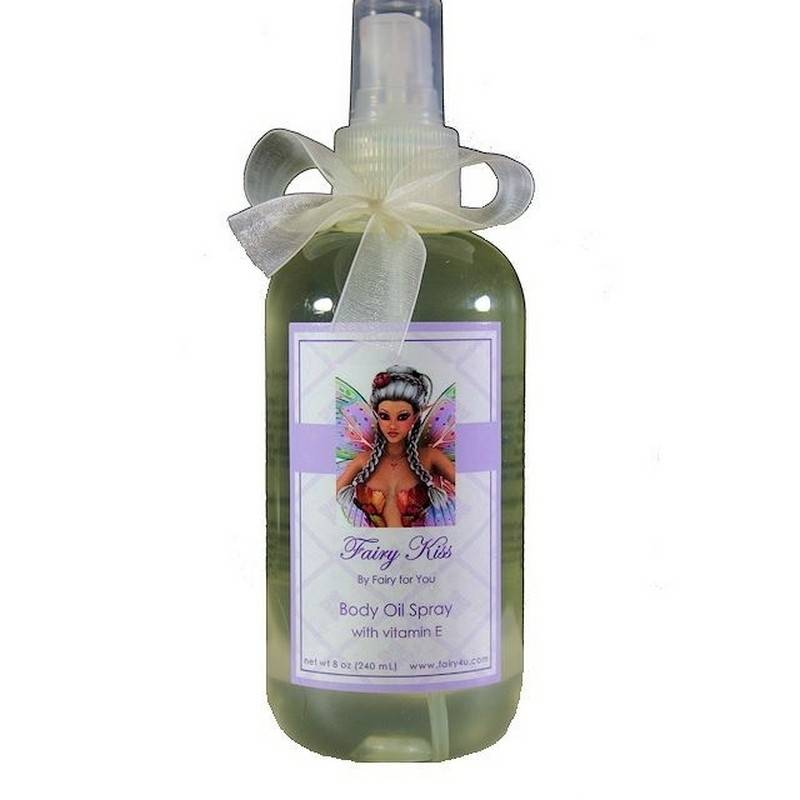 (image for) Body Massage Oil Spray Fairy Kiss Fragrance 8 oz Bottle